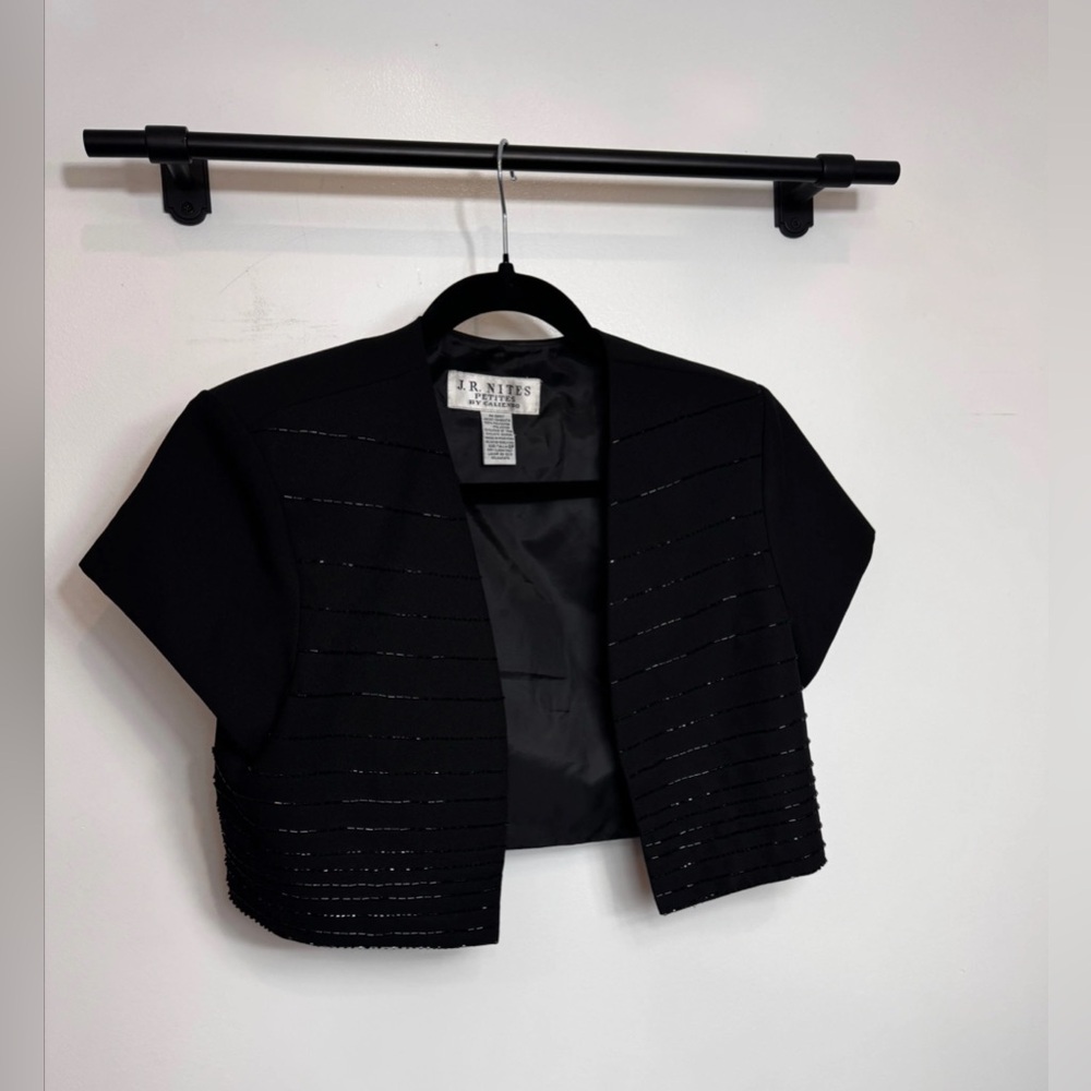 Black Short Sleeve Bolero Jacket